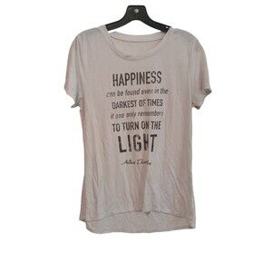 "Happiness" ‎ quote white everyday tee